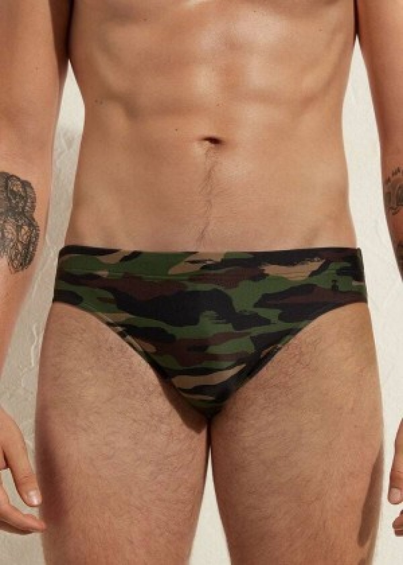 μαγιό Calzedonia Rio ανδρικα πρασινο | GR2948LH